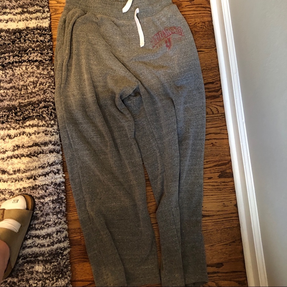 Indiana university grey sweatpants